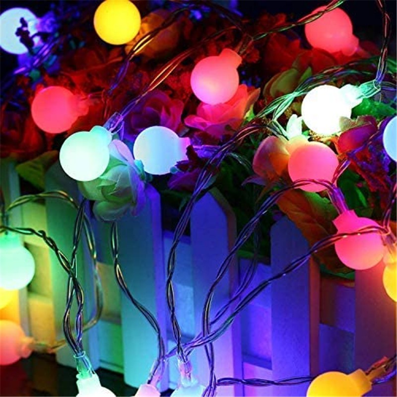 Led Globe String Lights USB Fairy String Light 50 Leds Plug in Decor for Indoor Outdoor Party Wedding Christmas Tree Garden