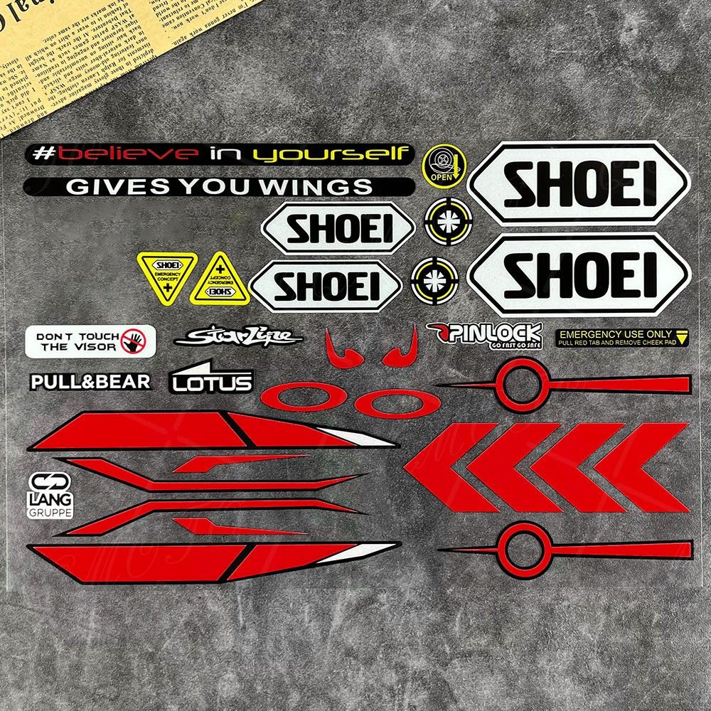 Adesivo Refletivo Para Capacete Viseira Para-brisa Lente Vidro Adesivos Impermeáveis Corrida Acessórios De Moto Carro Bicicleta Para SHOEIs HJC KYT