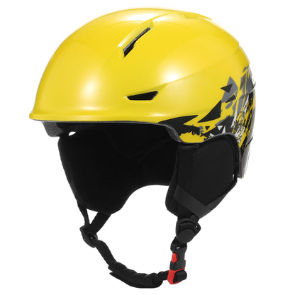Snowboard Helmet Detachable Earmuff Men Women Safety Skiing Helmet with Goggle Fixed Strap Professional Skiing Snow Sports