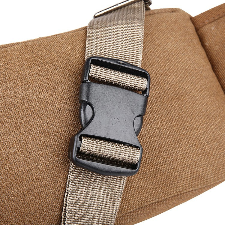 Men's waist bag, travel bag with adjustable shoulder straps, ideal for outdoor hiking and camping