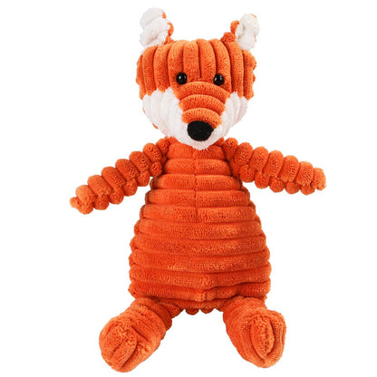 Brinquedo de Pelúcia para Cães Mordedor de Cordeiro, Macaco, Porco com Som, Treinamento de Ventilação, Suprimentos para Limpeza de Dentes de Cães, Brinquedos para Cães Grandes