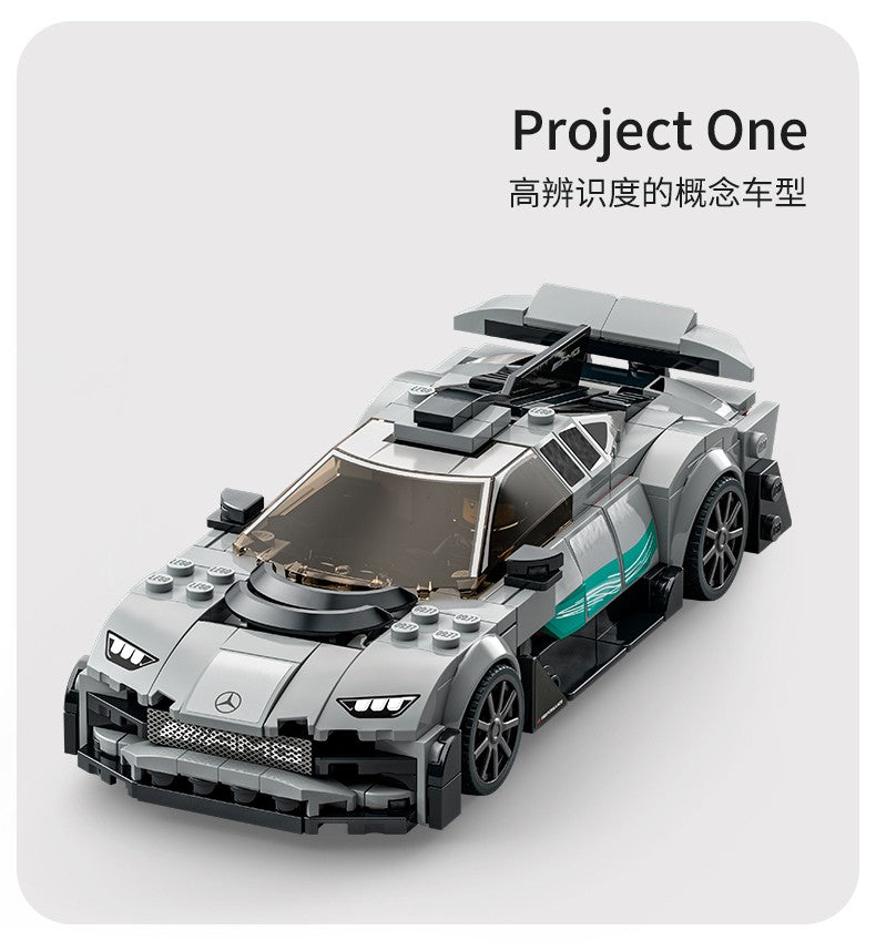 LEGO Bloco de Montar Super Série 76909 Carro de Corrida Mercedes Benz Modelo de Montar Brinquedo de Presente para Meninos