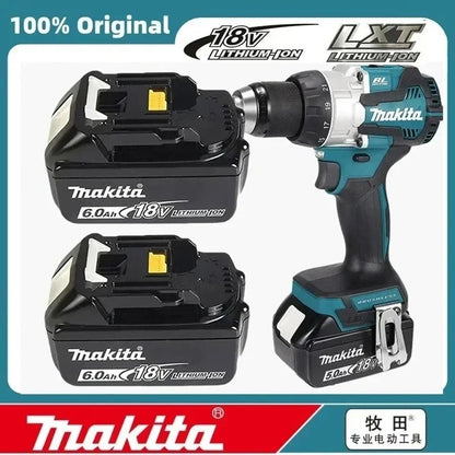 Parafusadeira/Furadeira de Impacto a Bateria Makita DDF487 18V, sem Escovas, Ferramenta Elétrica Recarregável