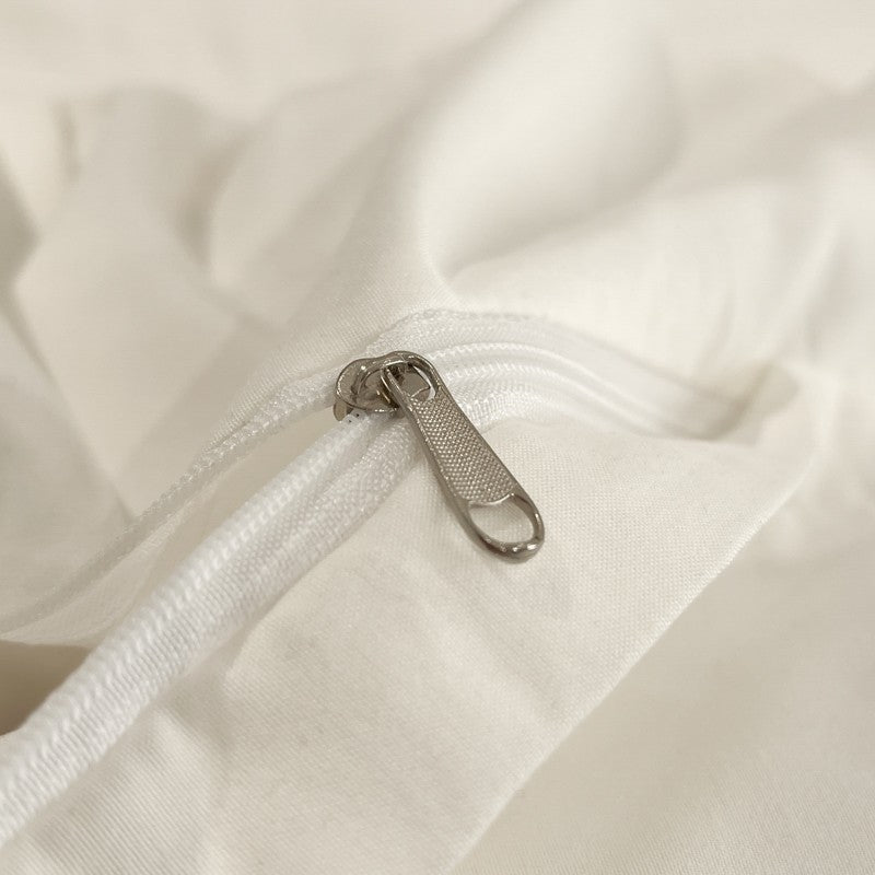 2025 Luxury Hotel Bedding Sets Thick Brushed Bed Sheets White Duvet Cover Set Pillowcase Four Piece Fully Enclosed for Home Gift