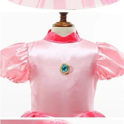2026 New movie summer Cartoon Daisy Princess Peach Dress performance Cosplay Daisy Dressup Halloween Carnival Party Outfits
