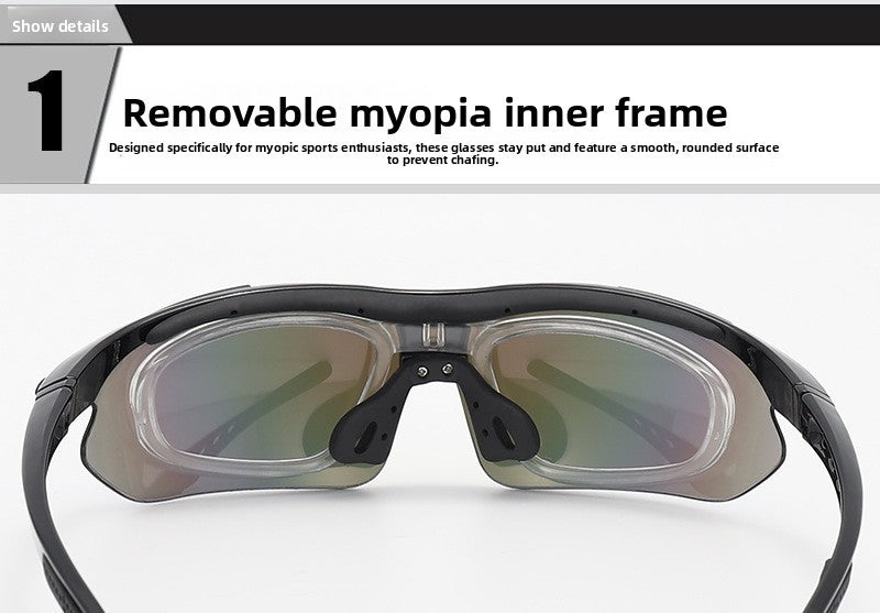 New 5 Lens Set Polarized Tactical Goggles Men Outdoor Sports Windproof Dustproof Climbing Glasses Safety Protective Glasses