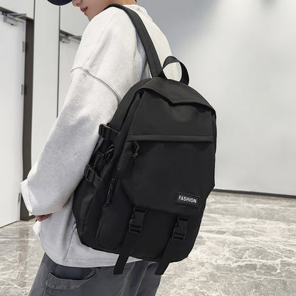 Mochila Escolar para Ensino Médio, Mochila Masculina para Campus, Mochila Feminina de Viagem Simples de Grande Capacidade