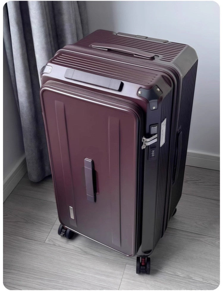 Mala de Viagem Expansível, Mala de Rodinhas Espessa de Grande Capacidade, Mala de Viagem de 24 polegadas, Mala com Cadeado de Combinação, Resistente e Durável
