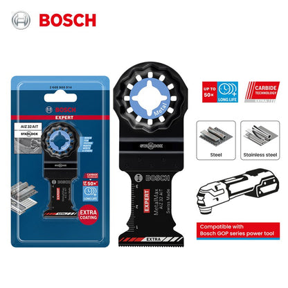 Bosch Starlock Expert Metal Max AIZ 32 AIT Tecnologia de Carboneto Vida útil até 50x maior com Revestimento Extra Lâmina para Cortar Metal Acessório