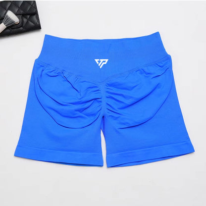 Women's High-quality Sports Elastic Fitness Shorts Peach Belly Yoga Training Running Tight Yoga Shorts