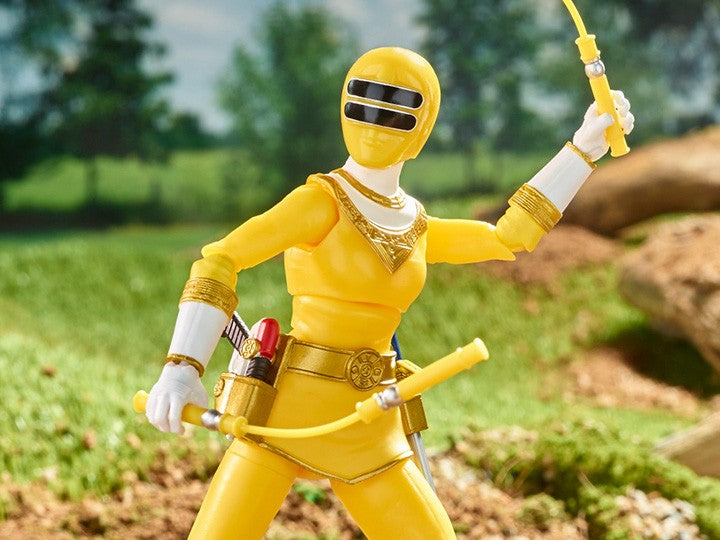 Power Rangers Lightning Collection Ranger Zeo Amarelo, Ranger Fantasma do Espaço, Ranger Rosa Dino Charge, Ranger Verde - Bonecos de Ação