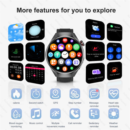 2025Novo Para moda G5 Pro Smart Watch Masculino Tela AMOLED HD GPS Trajetória de movimento Frequência cardíaca Chamada Bluetooth 1,75" SmartWatch IP68