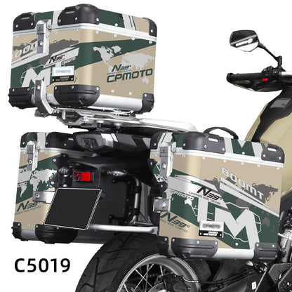 Adesivos de Motocicleta BIKE GP para CFMOTO 800MT N39° Conjunto de Adesivos Decorativos para Caixa de Ferramentas de Alumínio Baú de alumínio