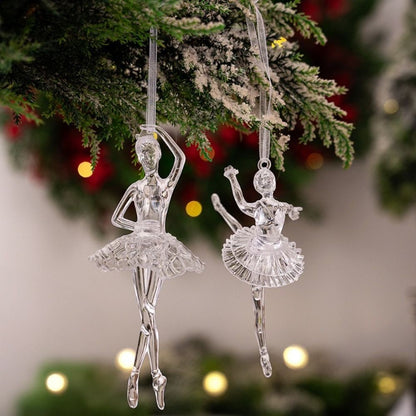 Acrylic Acrylic Christmas Pendants Transparent Clear Simulation Transparent Tree Hangings Hanging Pendant Crystal