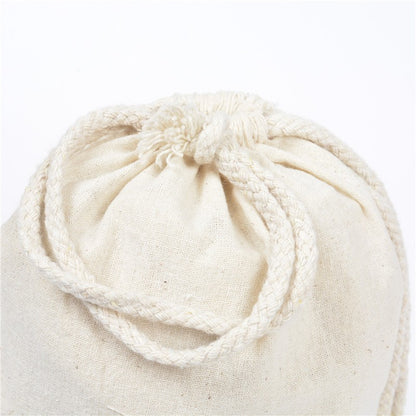 100 Pcs/Lot Cotton Drawstring Bags for Wedding Christmas Gift DIY Package Small Plain Pouches Home Dustproof Storage Sacks