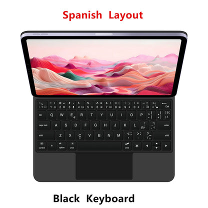 Capa Smart Magnetic Book Folio Magic Keyboard para iPad 11ª 10ª Geração 2025 iPad A16 11ª 11" A3354 A3355 A3356 A2696