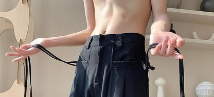 Calças Masculinas Largas de Terno Perna Larga Reta Estilosa Coreana Avaliações Muitas Calças Masculinas de Verão Roupas Oferta 2025 Moda Calças Sociais