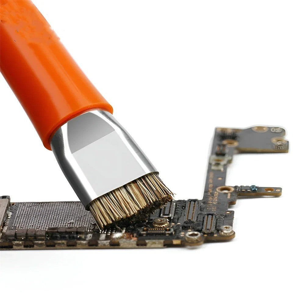 Reparo de placa de circuito com escova dupla, seguro para chips de circuitos integrados, limpeza de placas-mãe de celular/computador