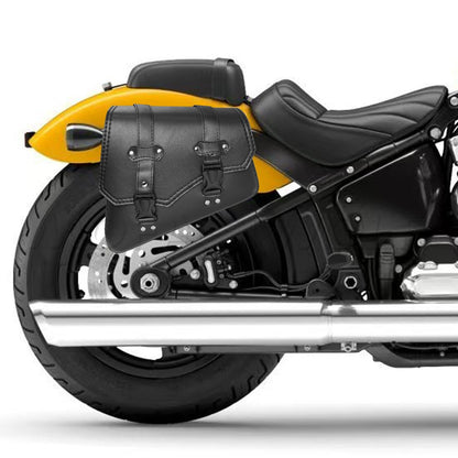 Universal Accessories Triangle Synthetic Leather Motorcycle Side Saddle Bag for Cafe Racer ATV For Harley Sportster XL 883/1200