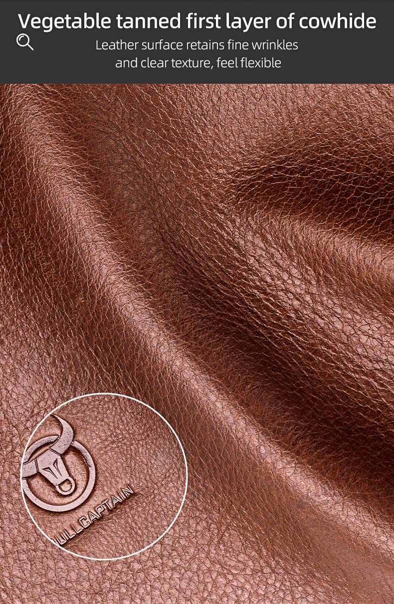 BULLCAPTAIN Leather Men's Messenger Bag Business Shoulder Bags Suitable For 7.9 Inch Ipad Mini High Quality Male Crossbody Bages