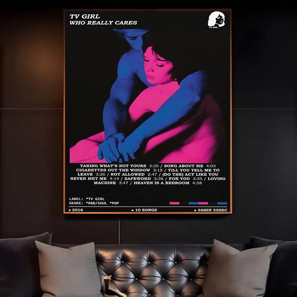 Tv Girl French Exit Lovers Rock Poster HD art canvas painting home living room bedroom bar aesthetic decoration