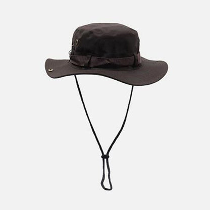 Outdoor Mesh Fisherman Hat UV Protection Wide Brim Sunscreen Bucket Cap for Beach Safari Hunting