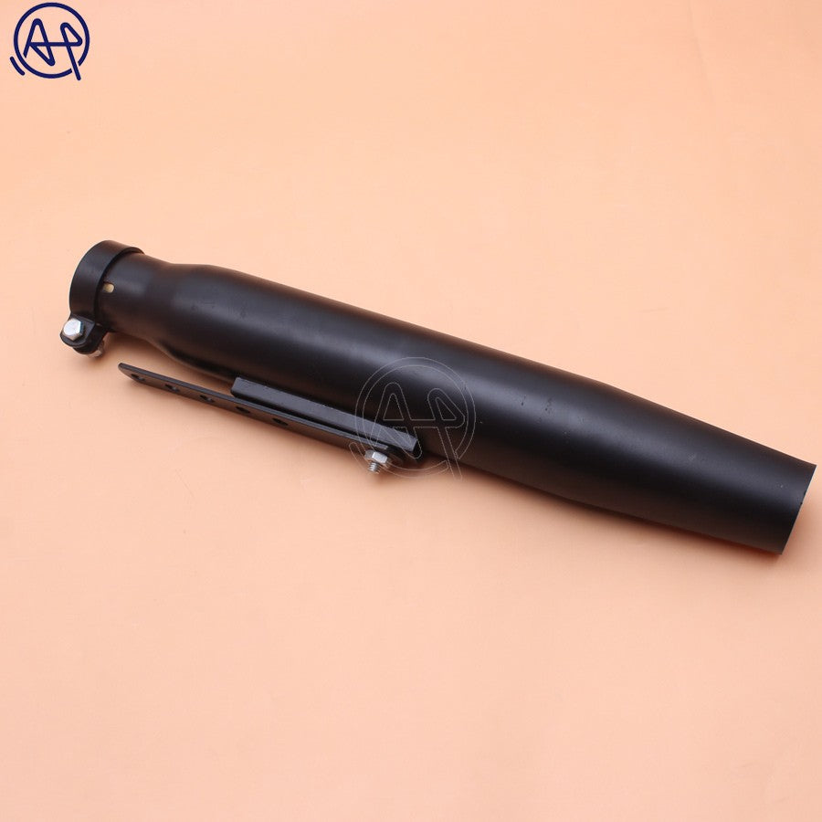 Universal Motorcycles Tapered Slip-On Exhaust Muffler Pipe Chrome/black for Harley Bobber Chopper Cafe Racer Racing