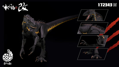 Em estoque Nanmu Studio 1/12 Berserk Raptor 2.0 Indoraptor Velociraptor Dinossauro Bonecos de Ação