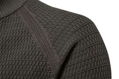 AIOPESON Knitted Mens Cardigan Cotton High Quality Button Mock Neck Sweater for Men New Winter Fashion Designer Cardigans Men