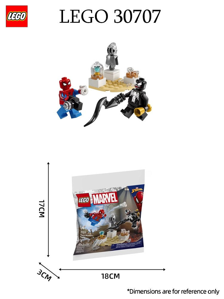 LEGO 30707 Venom Assalto ao Museu Heróis Marvel Conjunto de Blocos de Montar Presente de Dia das Crianças