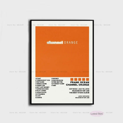New Frank Poster Prints Ocean Blonde Nostalgia Ultra Hip Hop Music Album Canvas Painting Art Wall Picture Living Room Home Decor