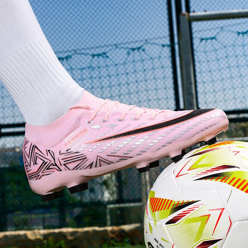 New Men Football Boots Futsal High-quality Mid-top Soccer Shoes Match Non-Slip Cleats Sneakers Indoor Hot-selling FG/TF