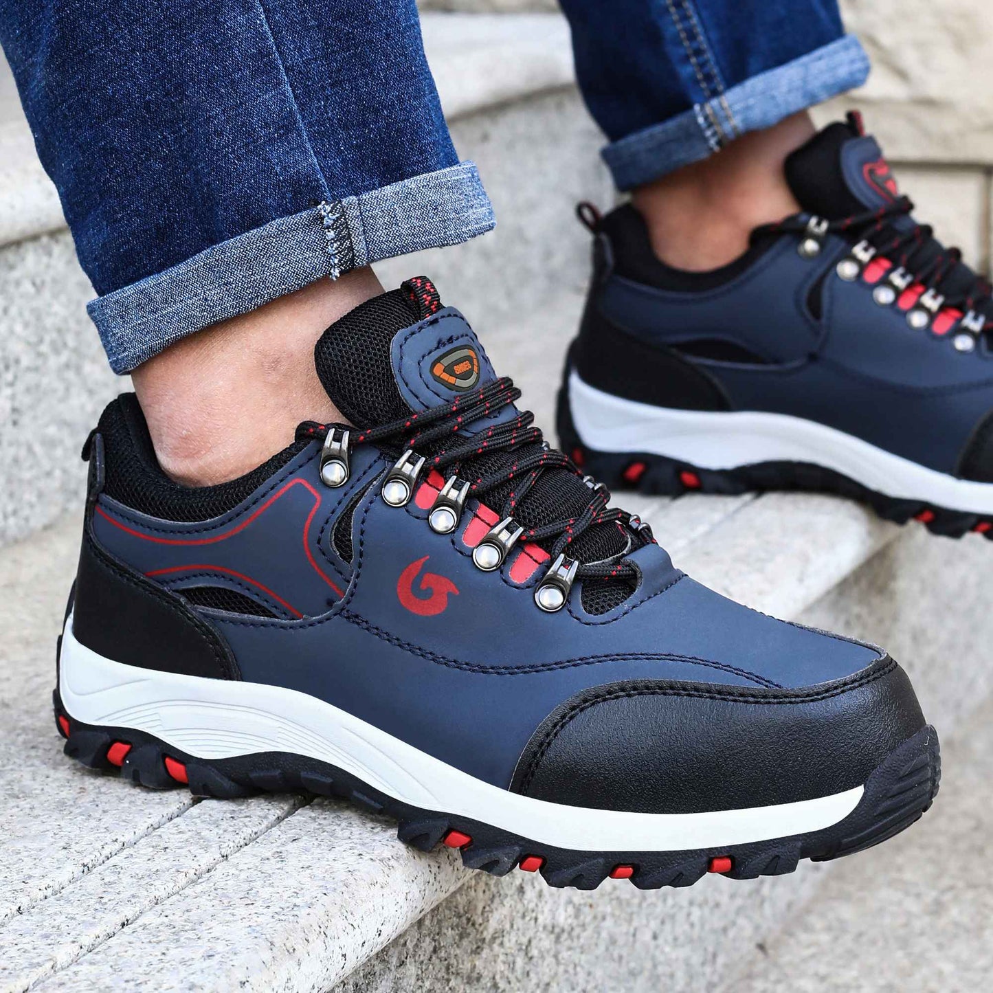 Sapatos de Bico de Aço Masculinos Botas de Trabalho Sapatos de Segurança Antifuro Calçados de Trabalho Protetores Tênis de Segurança Masculino