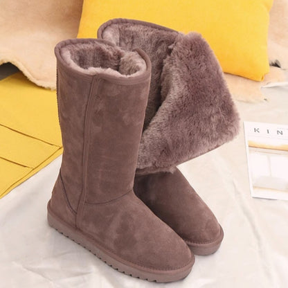 Women Classic Ladies Girls Winter Snow Boots 2024 Waterproof Warm Genuine Leather Fur Australia Plus Velvet Knee High Winter