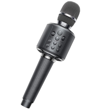 Microfone de Karaokê Sem Fio Bluetooth Portátil para Canto com Dueto/Gravação/Reprodução/Reverb Presente para Adulto/Criança para KTV em Casa