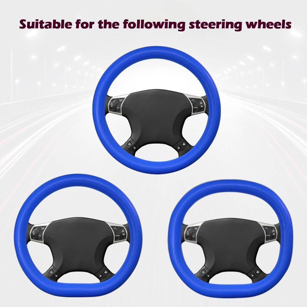 Anti-skid Silicone Auto Steering Wheel Cover With Elastic Stretch To Enhance Internal Design And Comfortable Grip Access