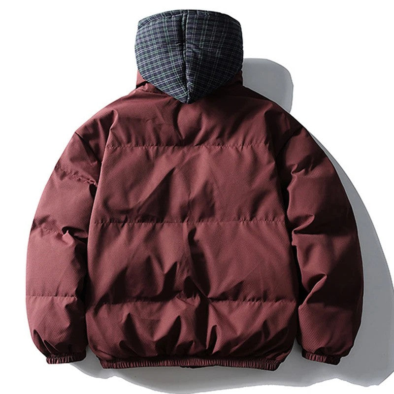 ?Mirrordust?Winter Men Jackets Thicken Warm Parkas Harajuku Oversized Bubble Coats Thicken Jackets Casual Loose Jackets Outwear