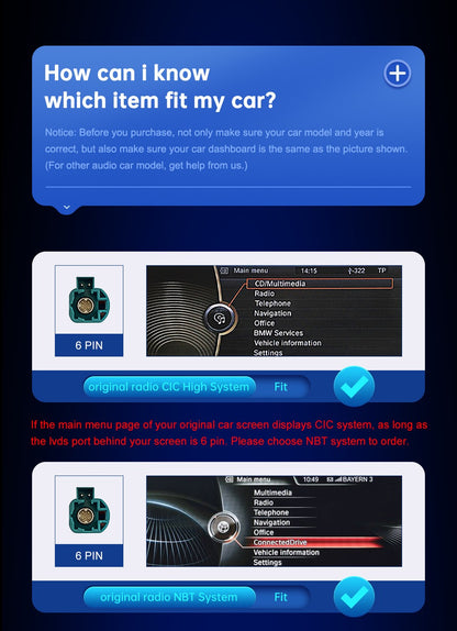 Wireless Android Auto For BMW 3 4 Series F30 F31 F32 F33 F34 F35 F36 CIC NBT EVO 2011-2020 Carplay Interface Mirror Link Airplay