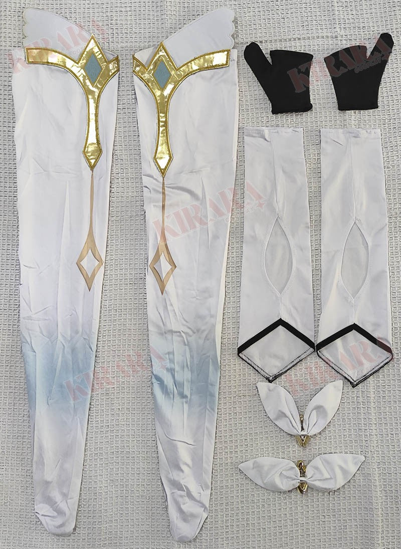 High Qualiy Lumine Cosplay Costume Wig Hair Game Impact Character Traveler for Women Cosplay Anime Events Role Play Dress