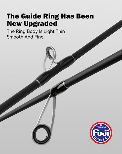 Vara de Pesca LEYDUN Black Creek 2 Partes, Spinning/Casting, 1,5/1,68/1,8m, Vara de Viagem, Baitcasting, Ultraleve, Fibra de Carbono