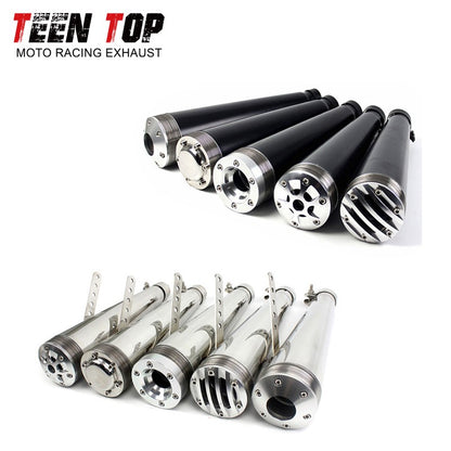 38 40 42 45MM Retro Motorcycle Exhaust Pipe For Harley Honda 125CC 250CC Exhaust Muffler 430mm Punk Racing Tailpipe Escape Moto