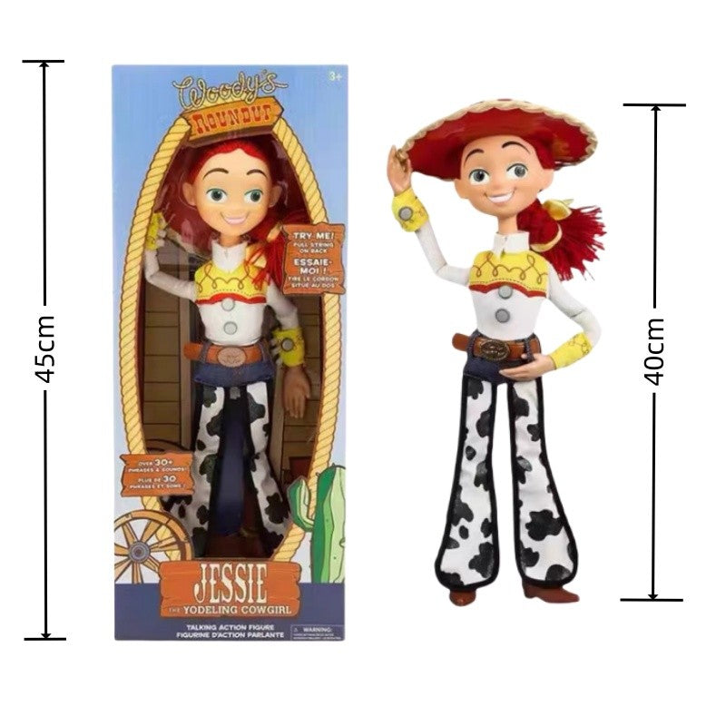 Anime Disney Toy Story 4 Falante Woody Buzz Jessie Rex Figuras de Ação Decoração de Anime Coleção de Brinquedos Colecionáveis Modelo para Presentes