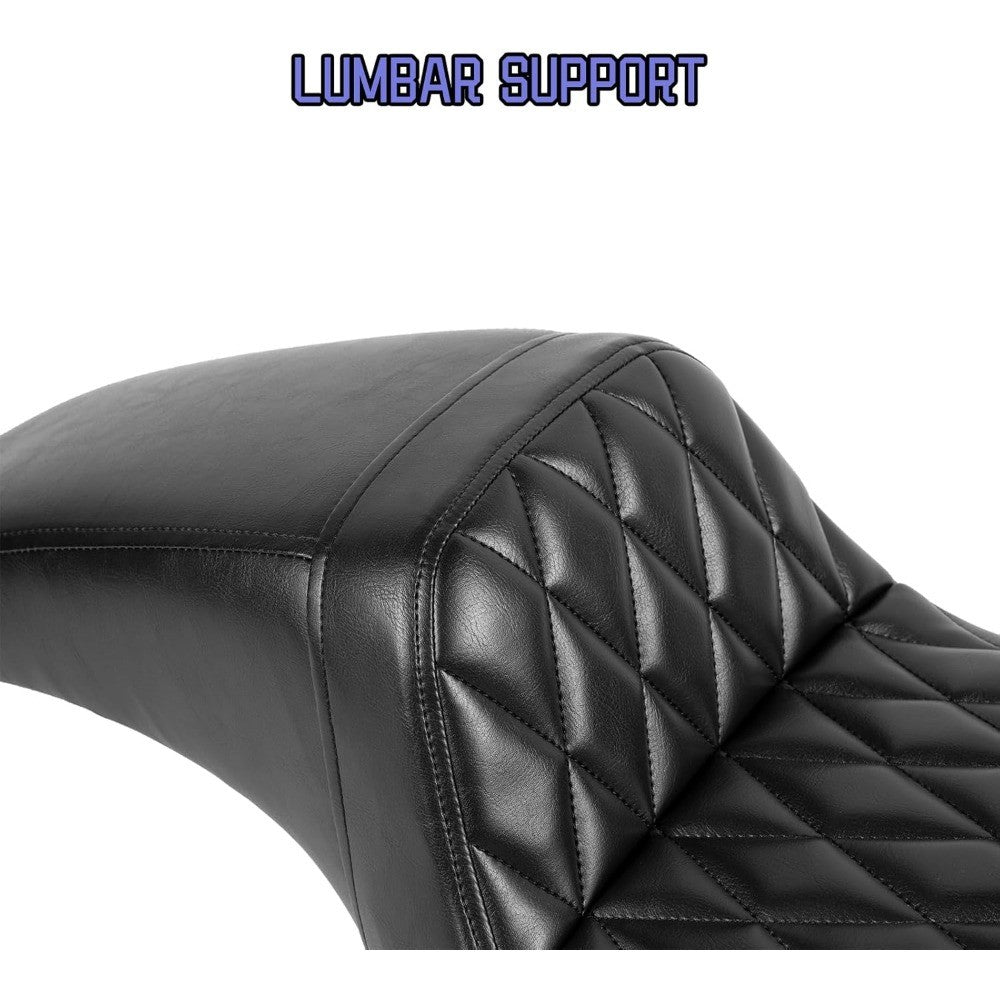 Two-up Seat, Driver+Passenger Seat Cushion, Stepped Type, For Harley-Davidson Sportster Iron XL883 XL1200 (2004-2006)&(2010-2022