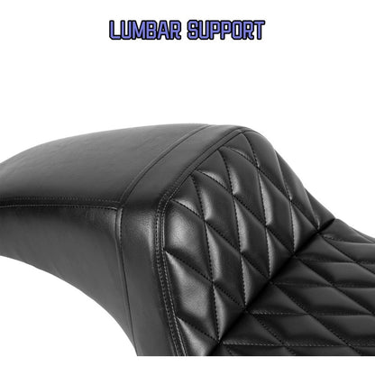 Two-up Seat, Driver+Passenger Seat Cushion, Stepped Type, For Harley-Davidson Sportster Iron XL883 XL1200 (2004-2006)&(2010-2022