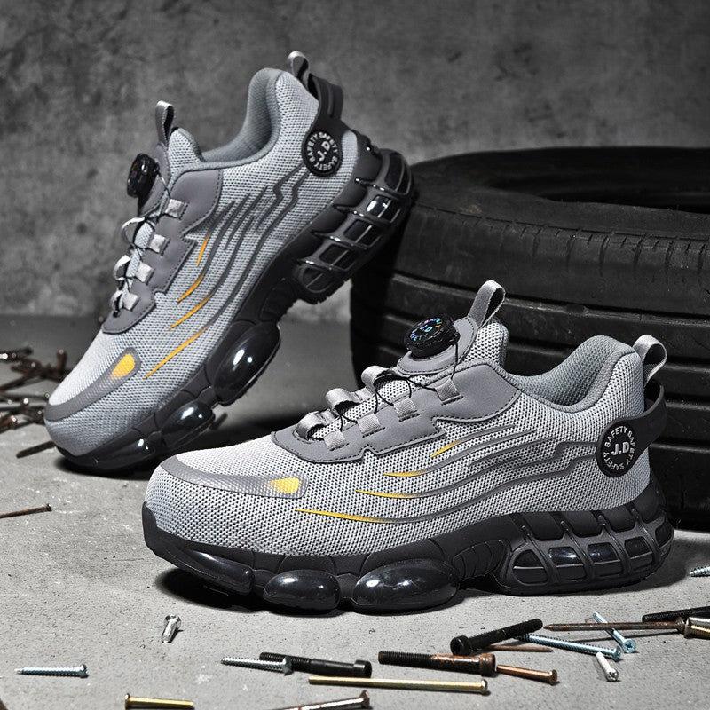 Men's Military Tactical Boots Army Boots Men Side Zipper Military Boots Men Anti-Slip Ankle Boots Work Safety Shoes Hiking Shoe