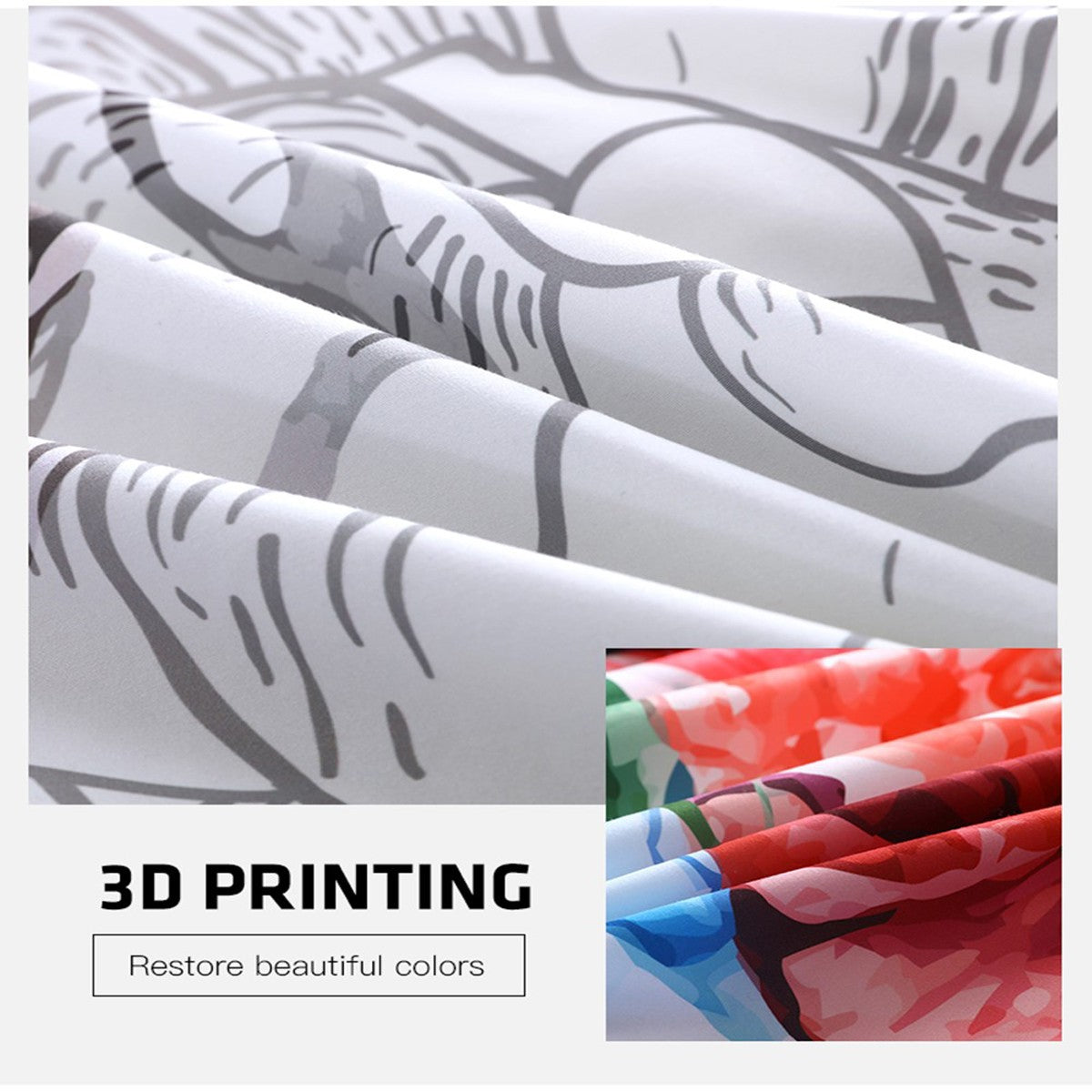 3D Digital - Printed Queen - Sized Buddha Statue - Themed Duvet Cover Set with Fashionable Design