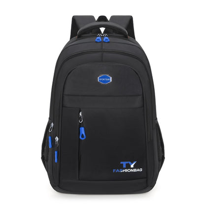 Mochilas Minimalistas de Grande Capacidade Masculinas Impermeáveis Oxford Mochila Escolar para Deslocamento Casual de Negócios Múltiplos Bolsos Bolsa de Viagem