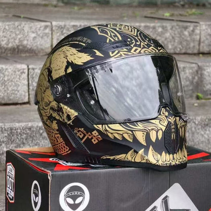 C-Riding Inverno Quente Cruising Mulheres e Homens Profissionais Chapéus de Segurança Retro Cruising Capacete Completo Certificado DOT Verão