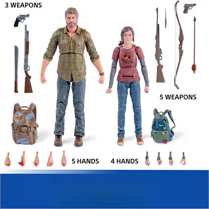 Em estoque original The Last of Us Joel e Ellie SpinMaster Boneco de ação novo escala 1/7 26.6cm PVC
