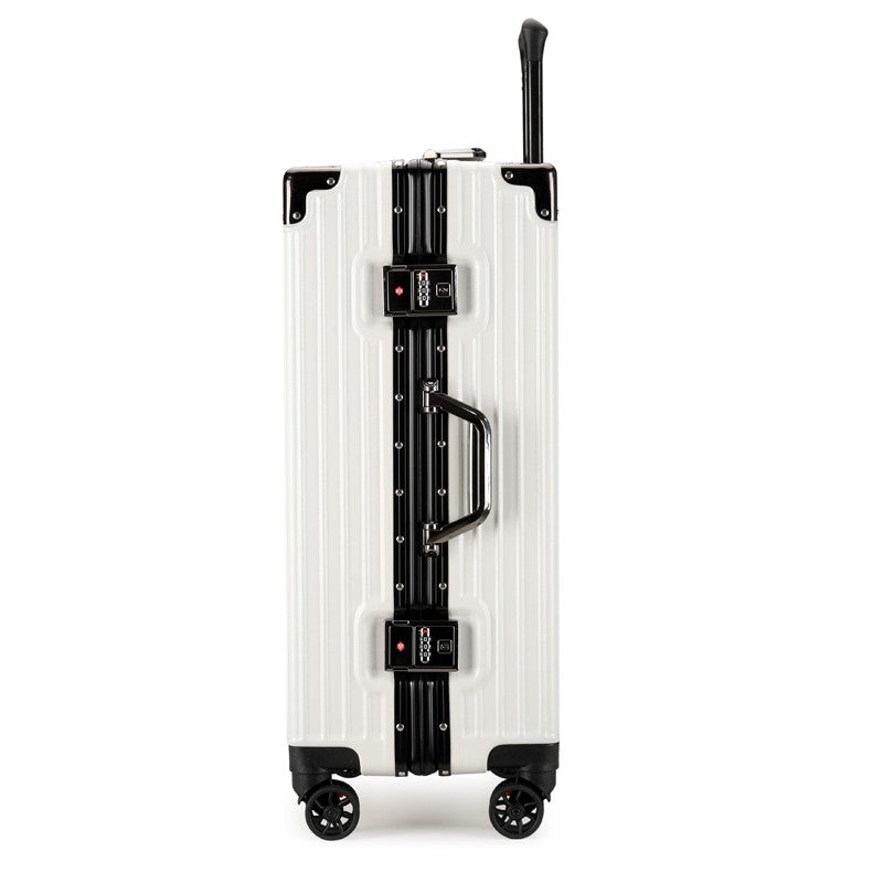 Luggage Suitcase Aluminum Frame 20 Trolley Case Universal Wheels 24 Female Male Students 26 Durable Password 28inch Leather Case
